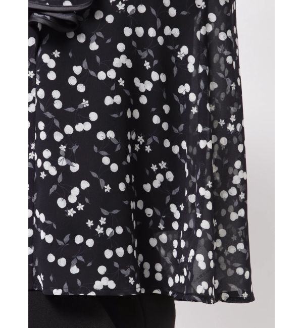 MERCURYDUO「ダブルラッフルバイカラーパイピングブラウス」|シャツ・ブラウス|