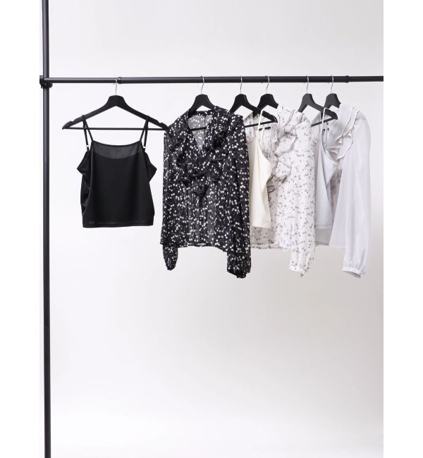 MERCURYDUO「ダブルラッフルバイカラーパイピングブラウス」|シャツ・ブラウス|