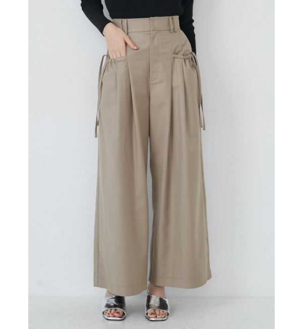 MURUA「ドローポケットワイドパンツ」|その他|ベージュ