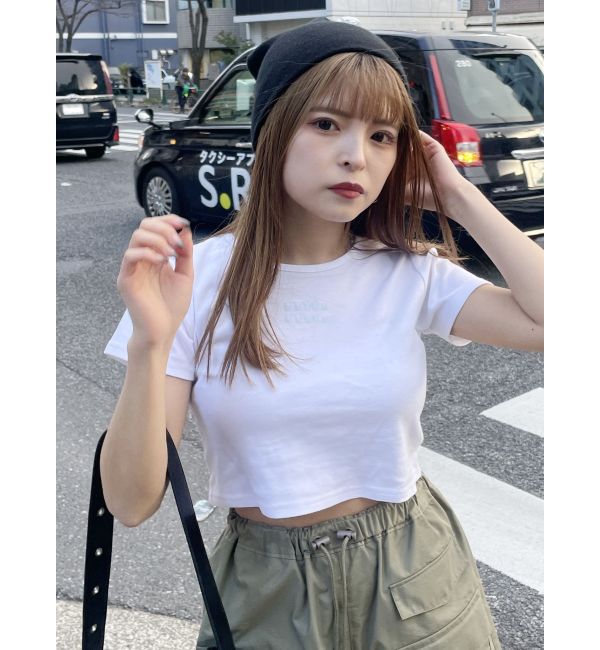 MURUA「クリアmumuクロップトTシャツ」|Tシャツ・カットソー|
