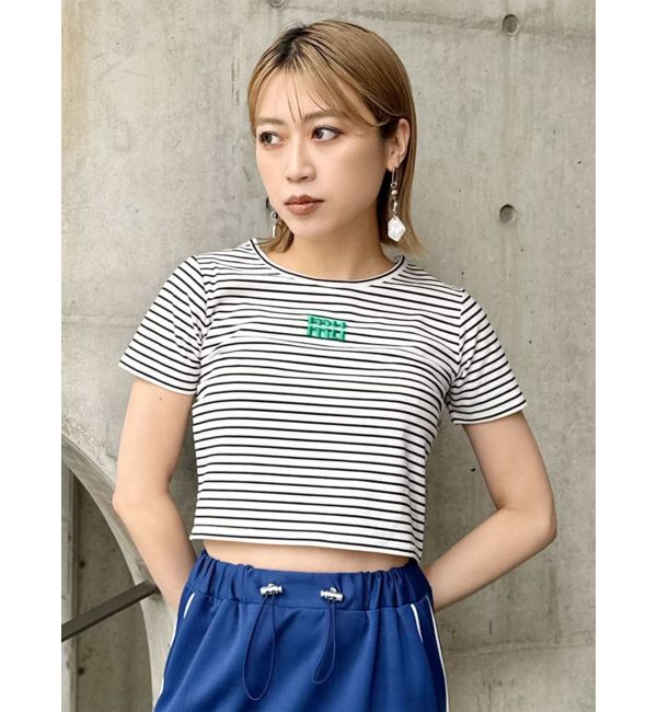 MURUA「ロゴクロップトTシャツ」|Tシャツ・カットソー|