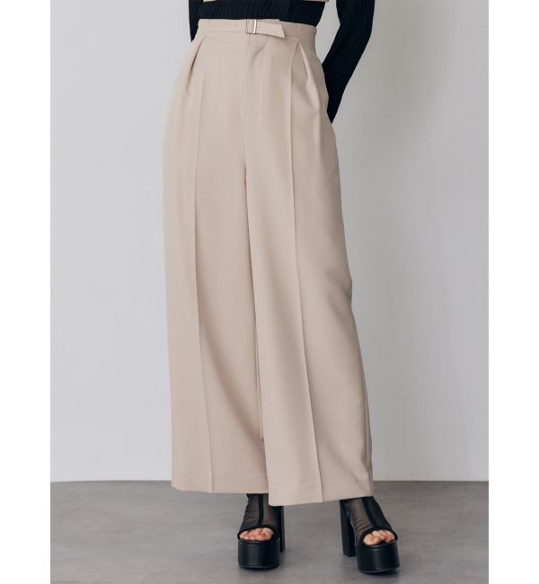 MURUA「フロントベルトワイドパンツ【セット販売対象】」|その他|ベージュ