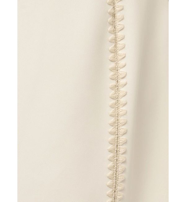 MURUA「クロシェドッキングフェイクレザースカート」|スカート|