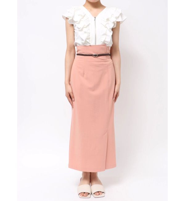 LAGUNAMOON「ベルトセットIラインスカート」|スカート|