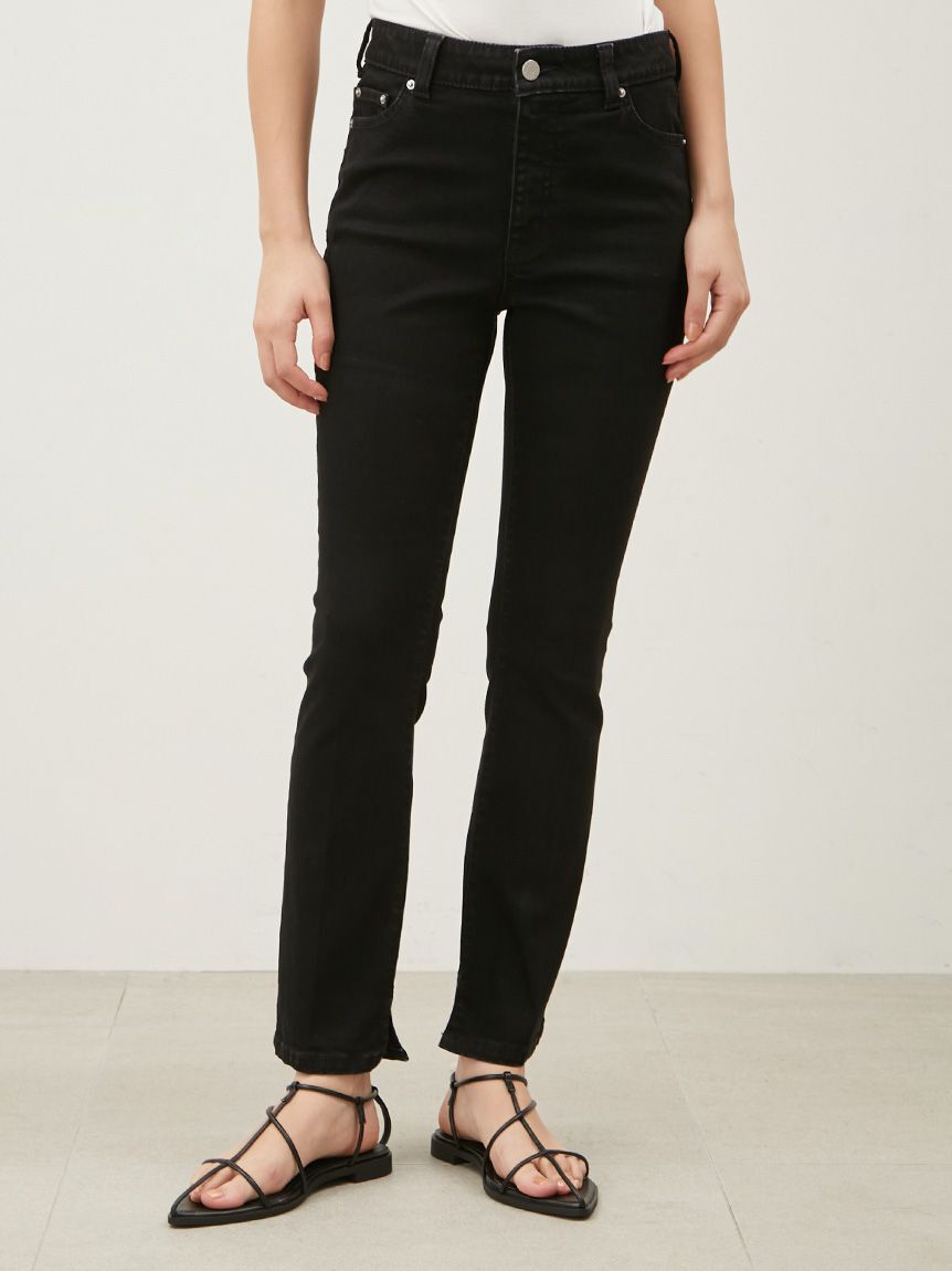 Mila Owen「裾スリットスキニーデニムパンツ」|デニム|