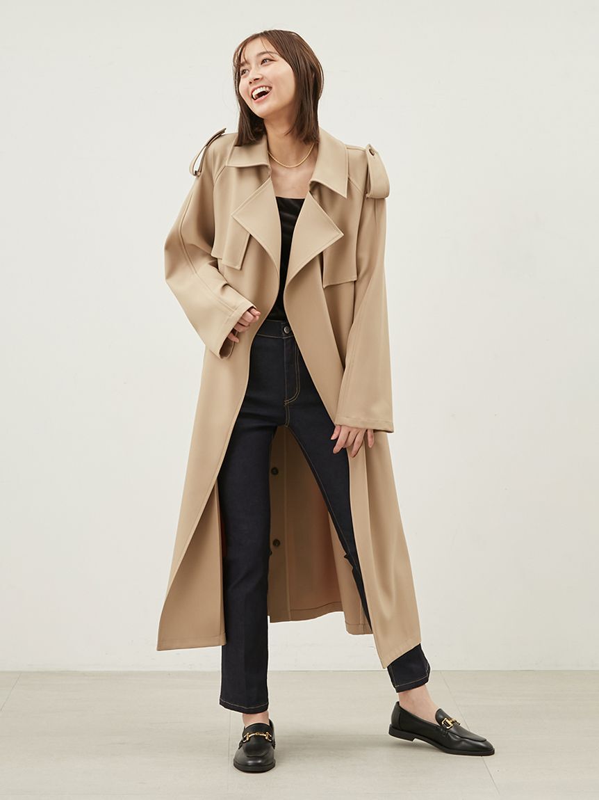 Mila Owen「裾スリットスキニーデニムパンツ」|デニム|