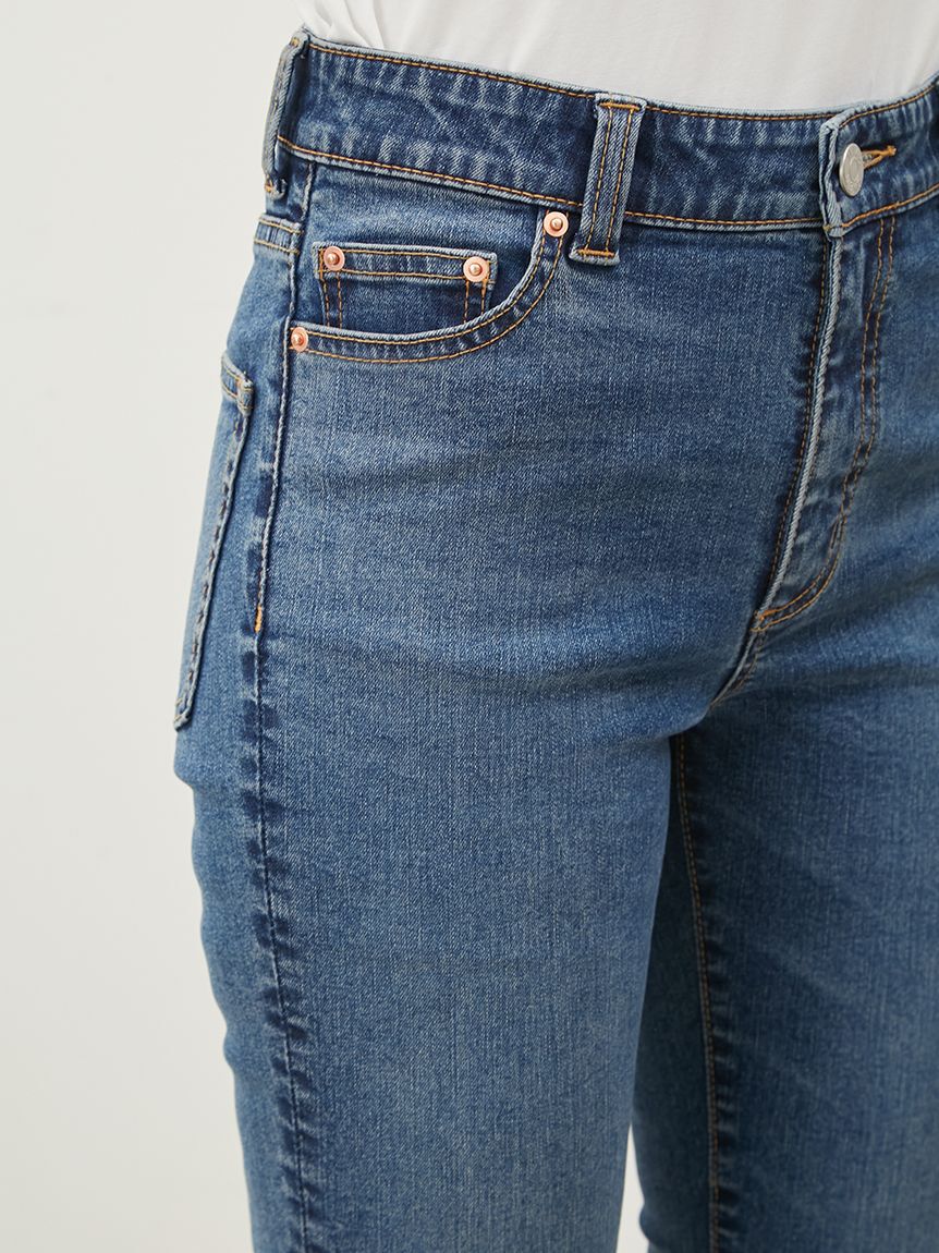 Mila Owen「裾スリットスキニーデニムパンツ」|デニム|