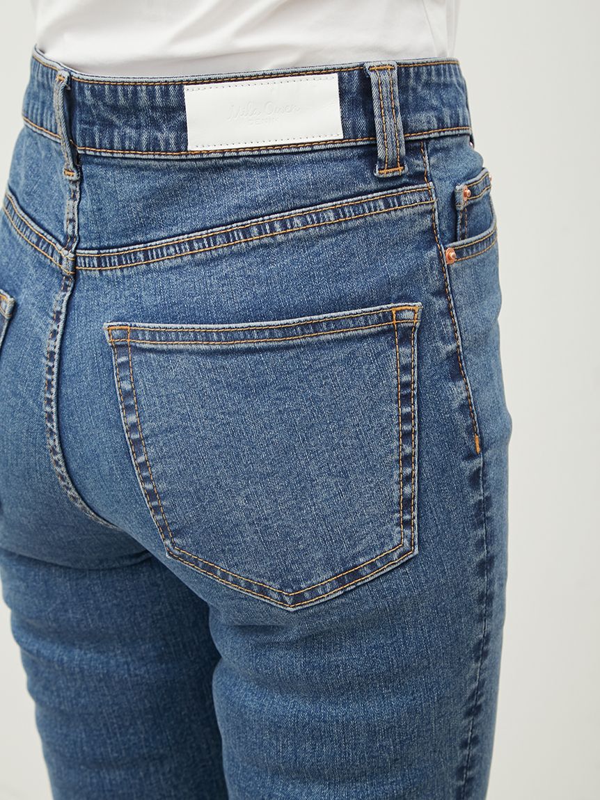 Mila Owen「裾スリットスキニーデニムパンツ」|デニム|