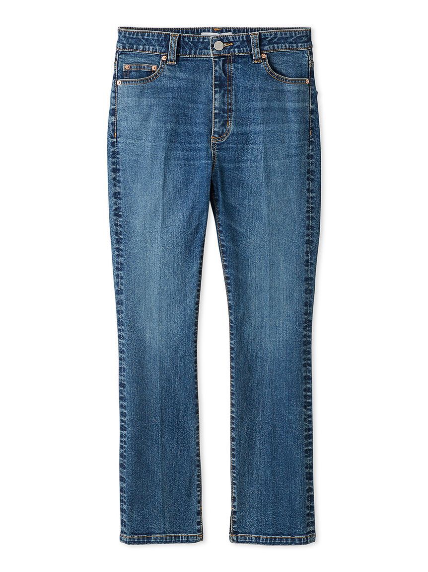 Mila Owen「裾スリットスキニーデニムパンツ」|デニム|BLU