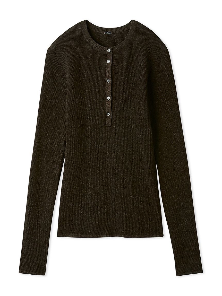 Mila Owen「ヘンリーネックシアーリブニットプルオーバー」|ニット・セーター|BRW