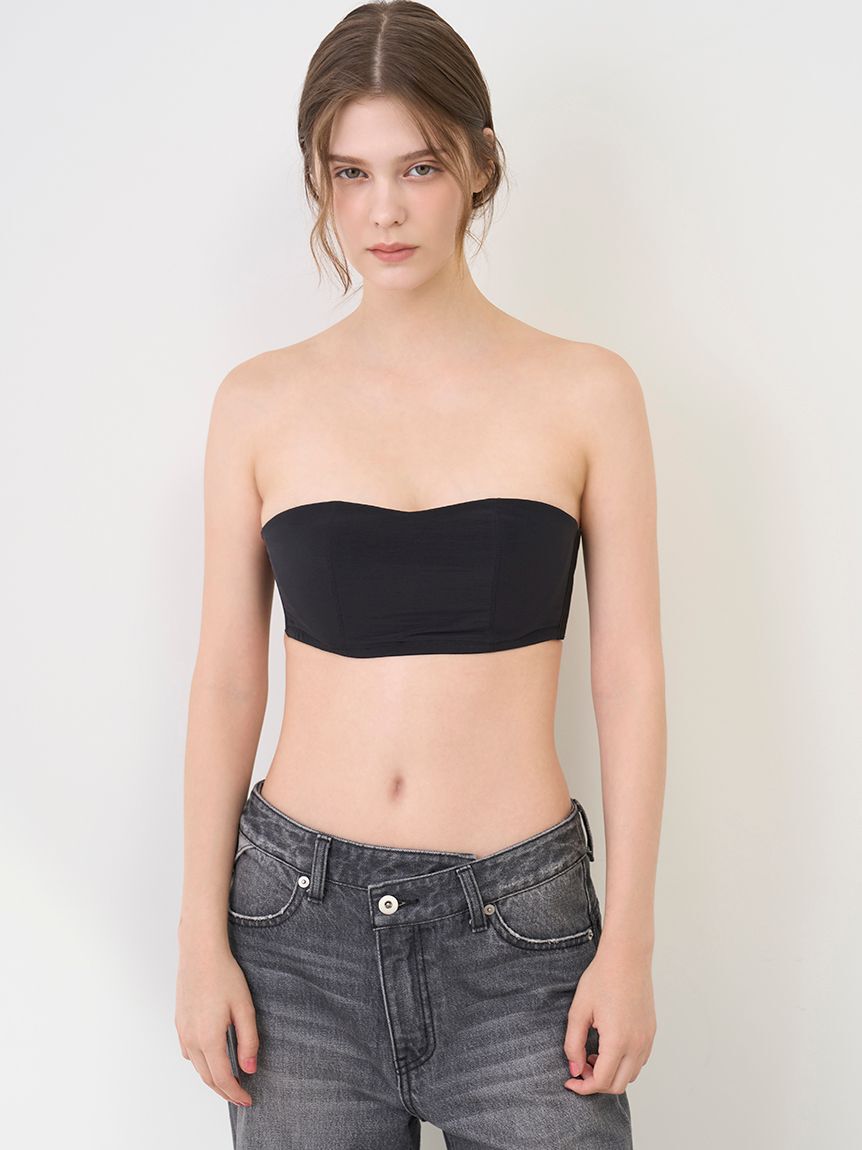 LILY BROWN Lingerie「【LILY BROWN Lingerie】シアーファンデ　ストラップレスブラ」|インナー|