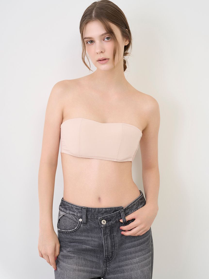 LILY BROWN Lingerie「【LILY BROWN Lingerie】シアーファンデ　ストラップレスブラ」|インナー|