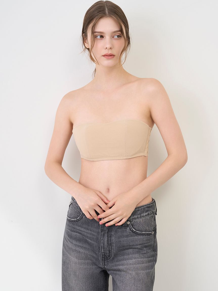 LILY BROWN Lingerie「【LILY BROWN Lingerie】シアーファンデ　ストラップレスブラ」|インナー|