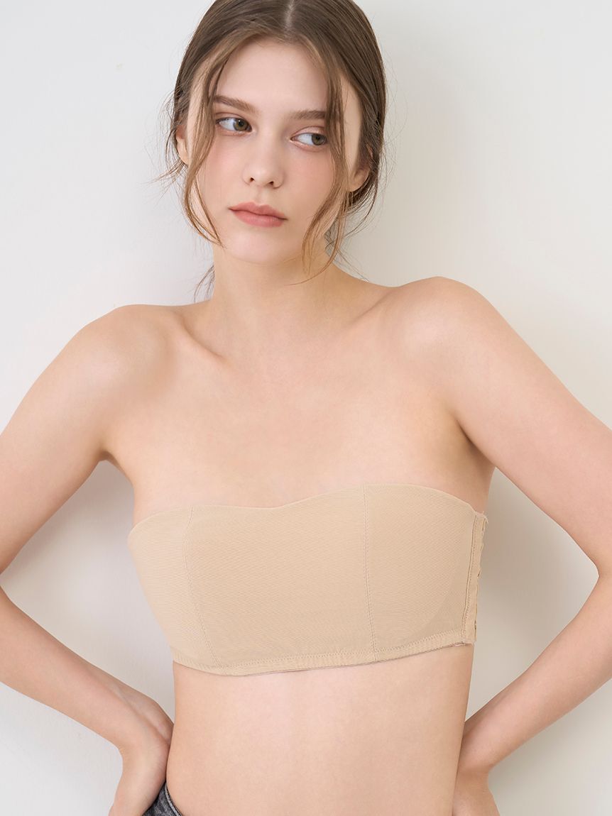 LILY BROWN Lingerie「【LILY BROWN Lingerie】シアーファンデ　ストラップレスブラ」|インナー|