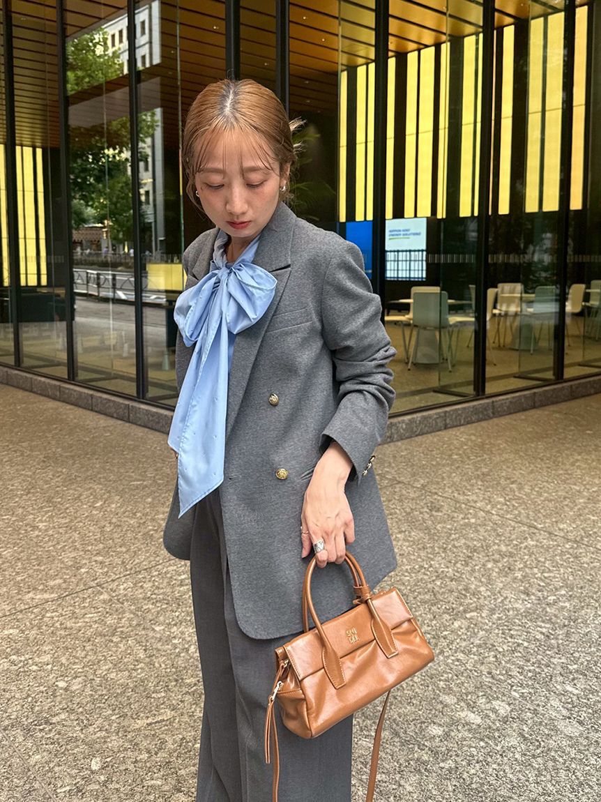 LILY BROWN「ベルト付きタックワイドパンツ」|その他|