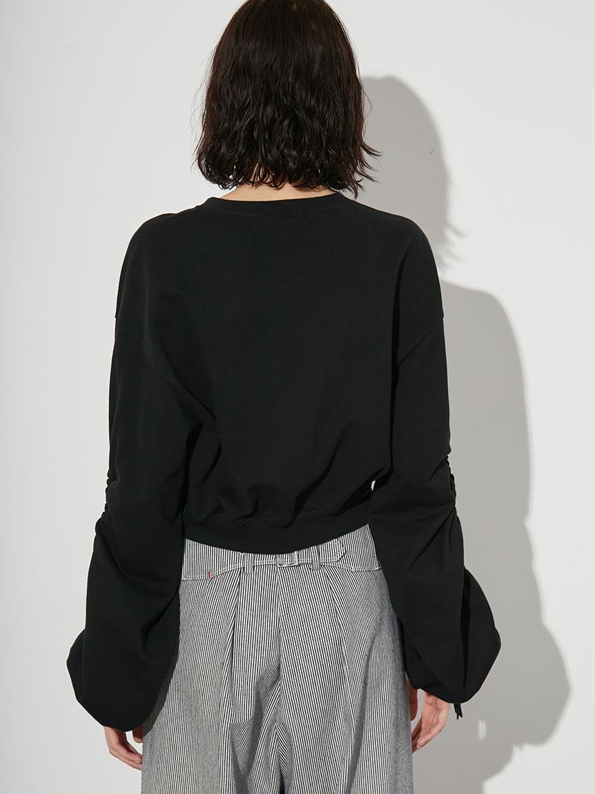 styling/「【WEB限定カラーあり】ギャザースリーブスウェット」|スウェット・ジャージ|