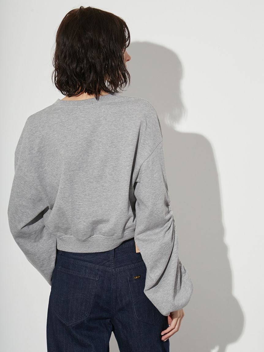 styling/「【WEB限定カラーあり】ギャザースリーブスウェット」|スウェット・ジャージ|