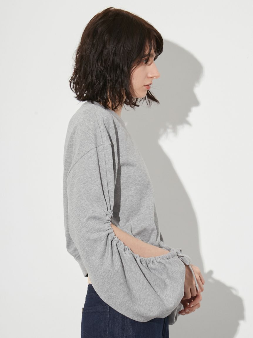 styling/「【WEB限定カラーあり】ギャザースリーブスウェット」|スウェット・ジャージ|