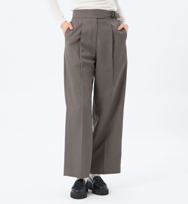 MACKINTOSH PHILOSOPHY「ハイカウントグルカパンツ」|スラックス|ベージュ