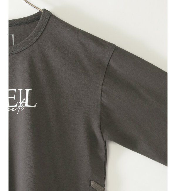 ikka kids「【親子おそろい】フォトロゴプリント7分袖Tシャツ（120~160cm）」|Tシャツ・カットソー|