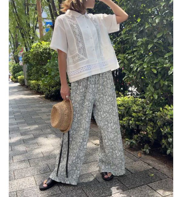 Lbc with Life「プリントイージープリーツパンツ」|その他|