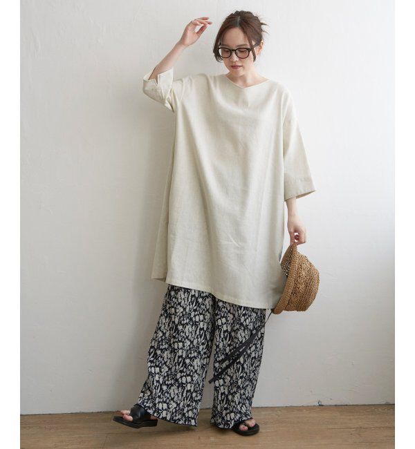 Lbc with Life「プリントイージープリーツパンツ」|その他|