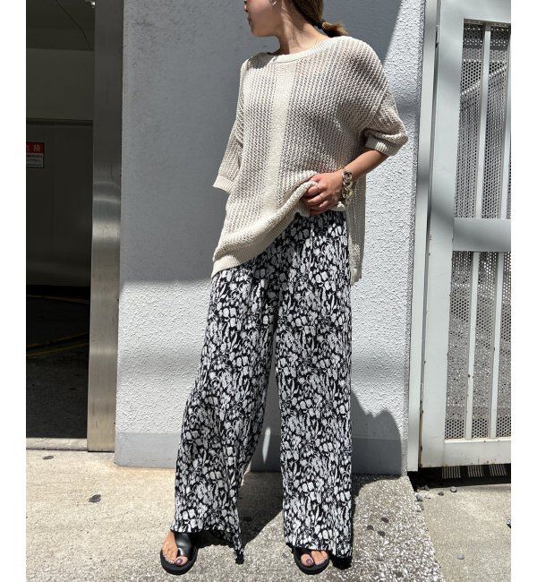 Lbc with Life「プリントイージープリーツパンツ」|その他|