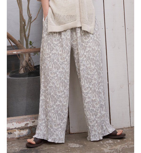 Lbc with Life「プリントイージープリーツパンツ」|その他|