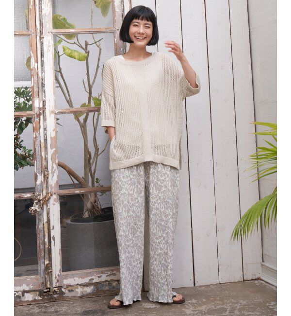 Lbc with Life「プリントイージープリーツパンツ」|その他|