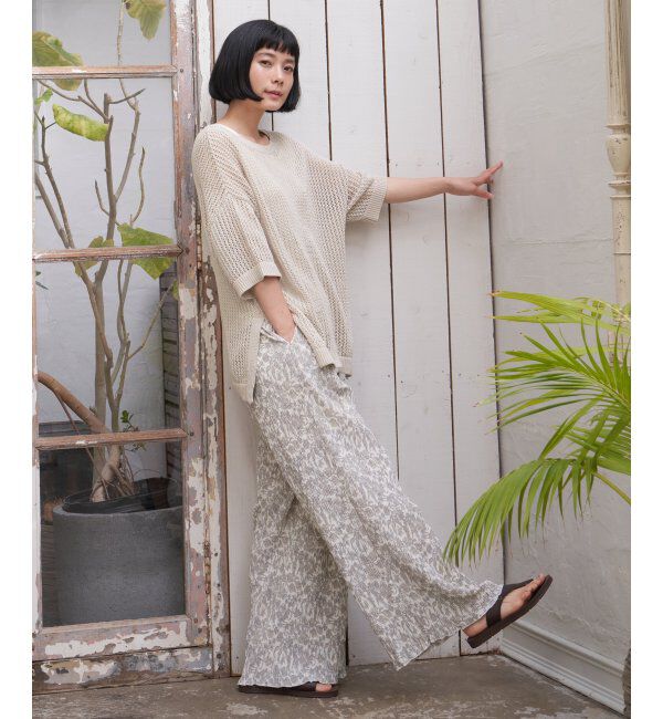 Lbc with Life「プリントイージープリーツパンツ」|その他|