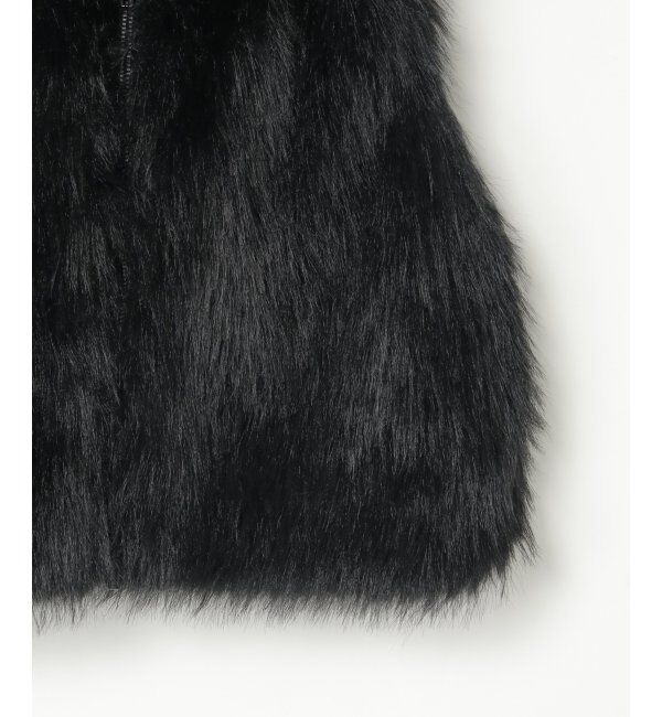 VENCE share style「フェイクファーショート丈ジレ」|その他|