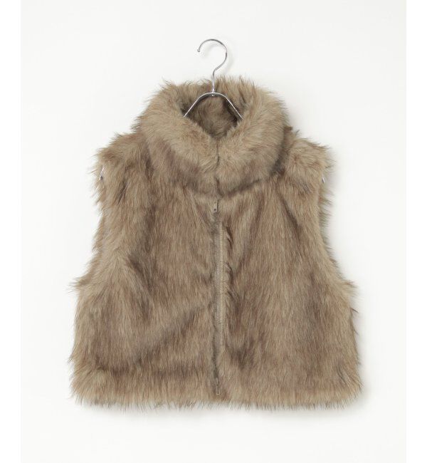 VENCE share style「フェイクファーショート丈ジレ」|その他|