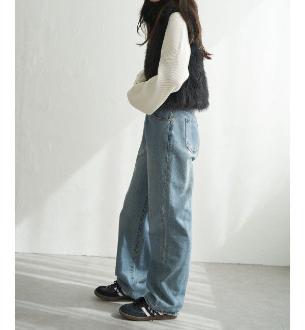 VENCE share style「フェイクファーショート丈ジレ」|その他|