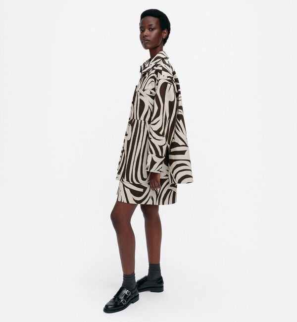 Marimekko「【一部店舗・オンラインストア限定】Rakenne Jokuraita シャツ」|シャツ・ブラウス|