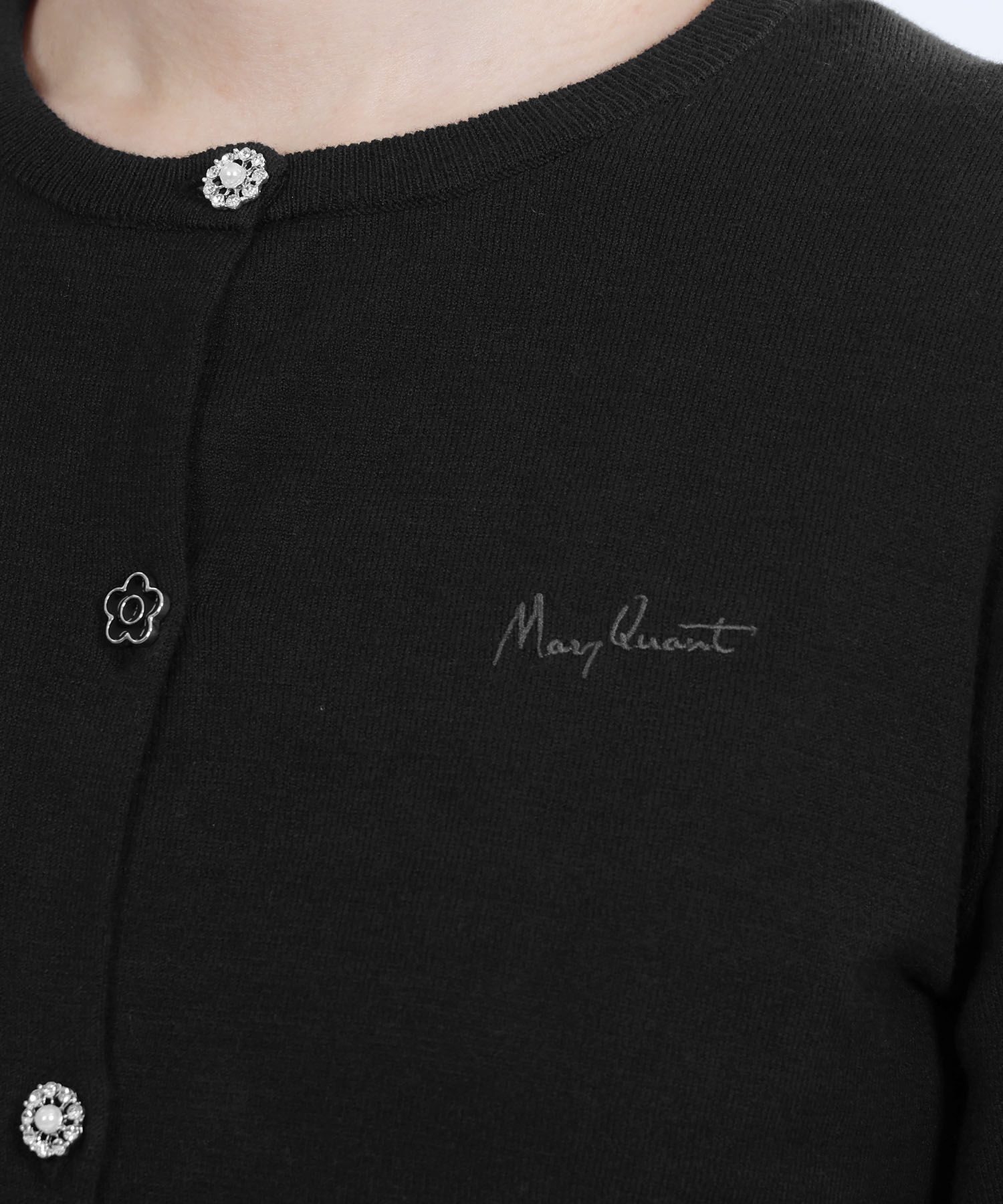 MARY QUANT「ビジューボタン カーディガン」|カーディガン|