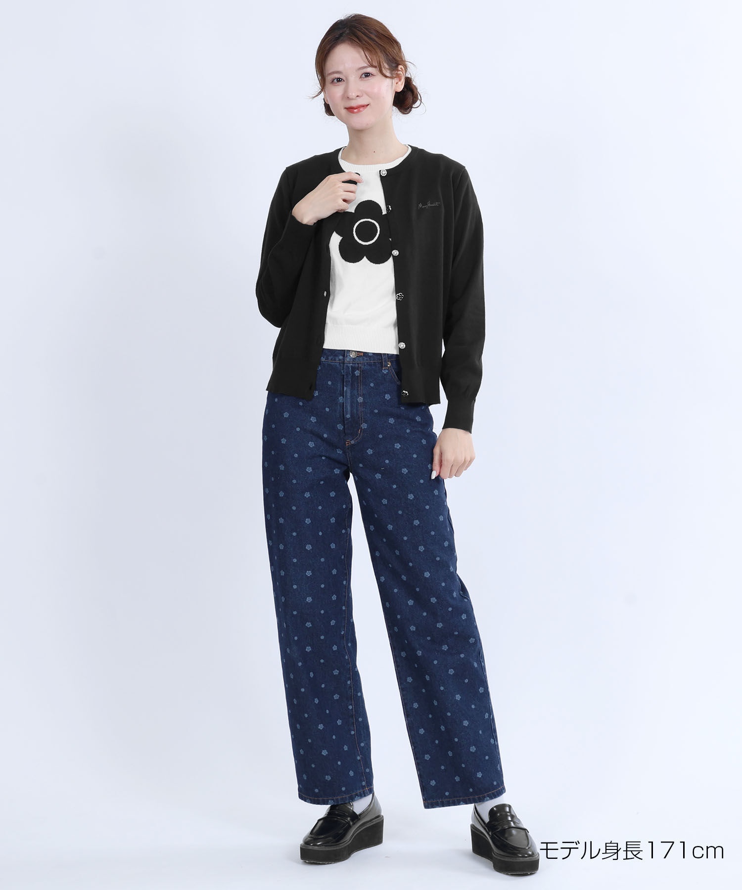 MARY QUANT「ビジューボタン カーディガン」|カーディガン|