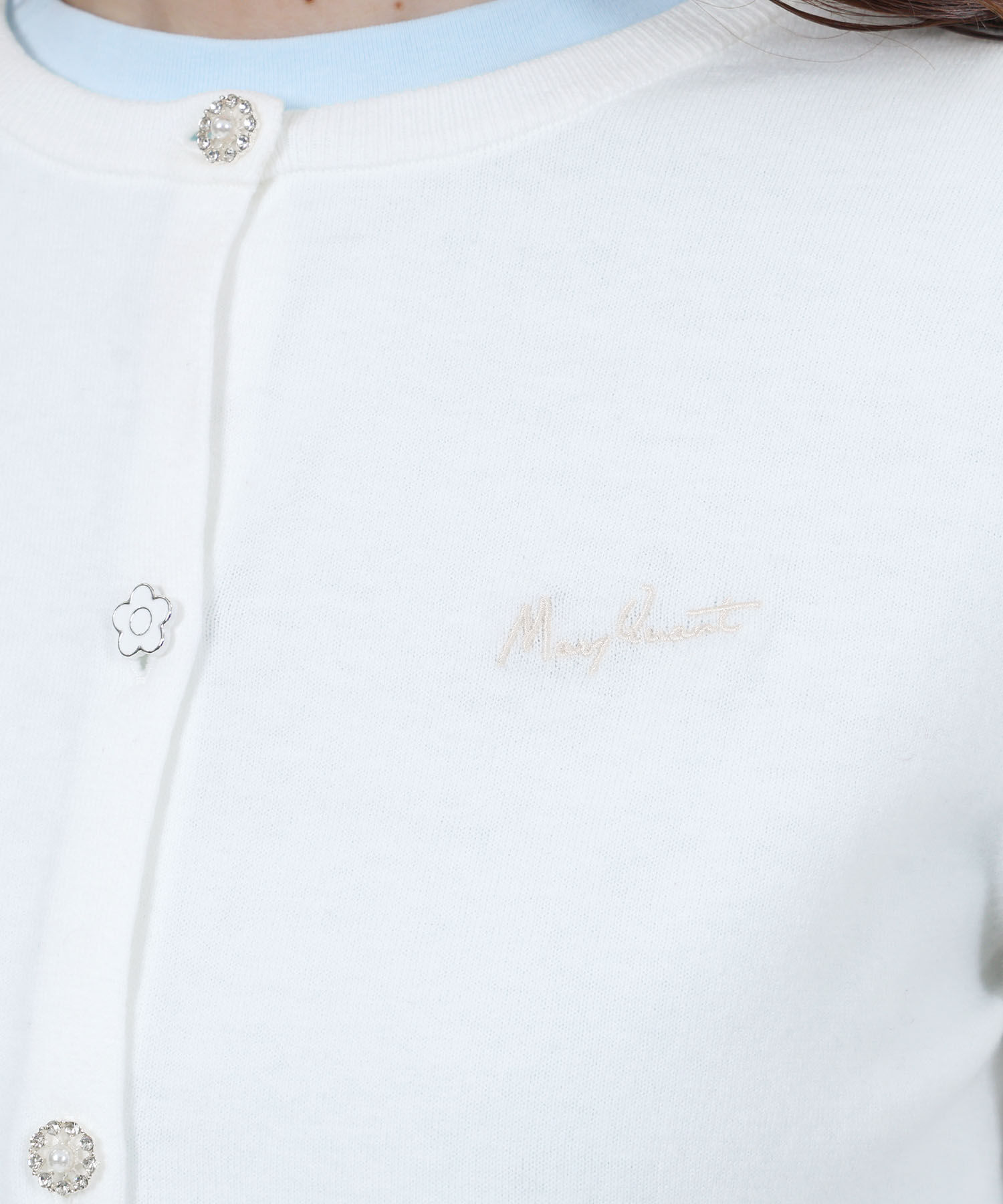 MARY QUANT「ビジューボタン カーディガン」|カーディガン|