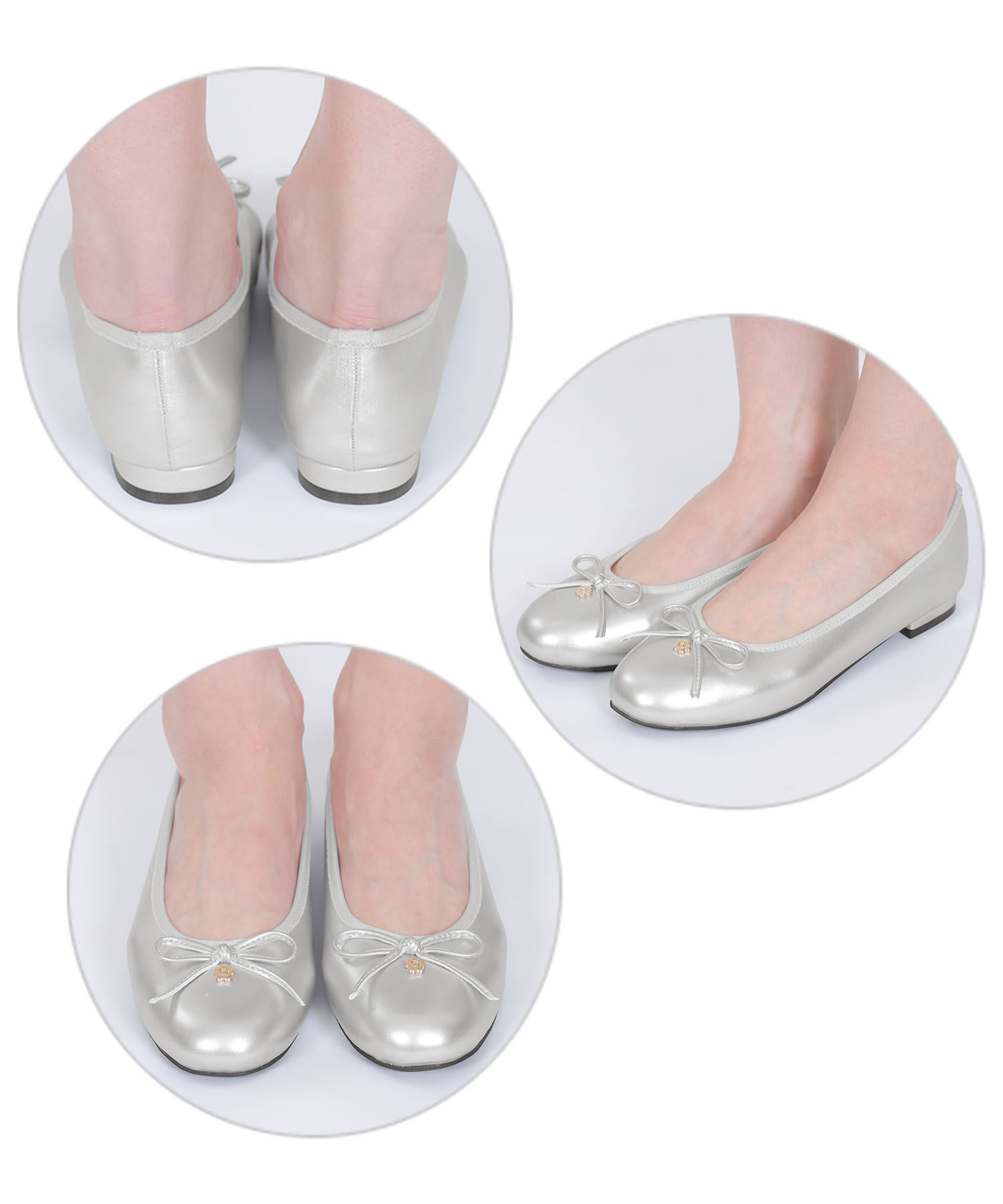 MARY QUANT「デイジーメタルバレエ シューズ」|バレエシューズ|