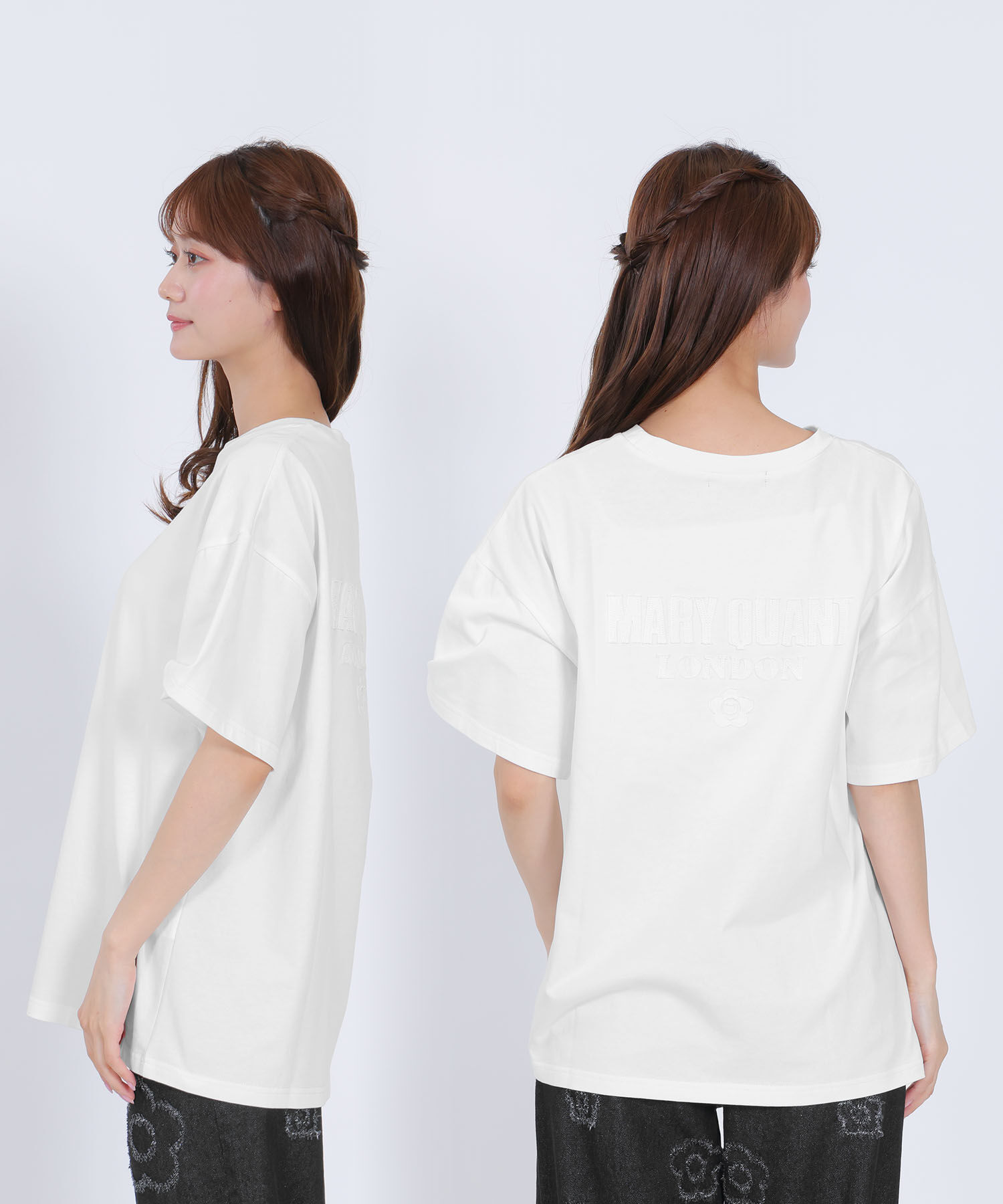 MARY QUANT「バックアップリケ Tシャツ」|Tシャツ・カットソー|