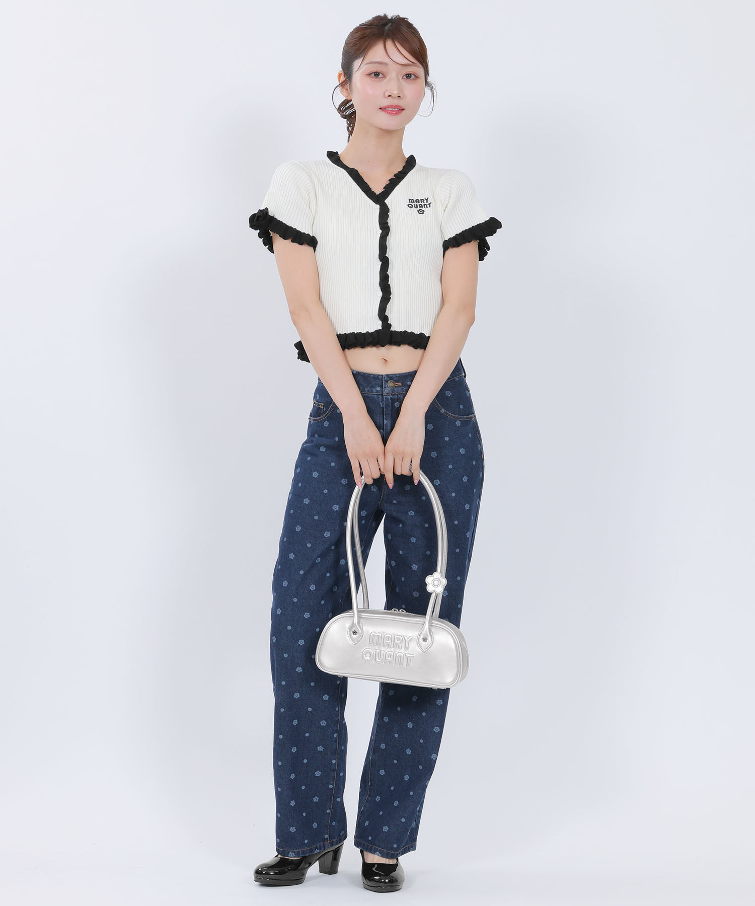 MARY QUANT「デイジーパッチムーヴ ミニトート」|ハンドバッグ|