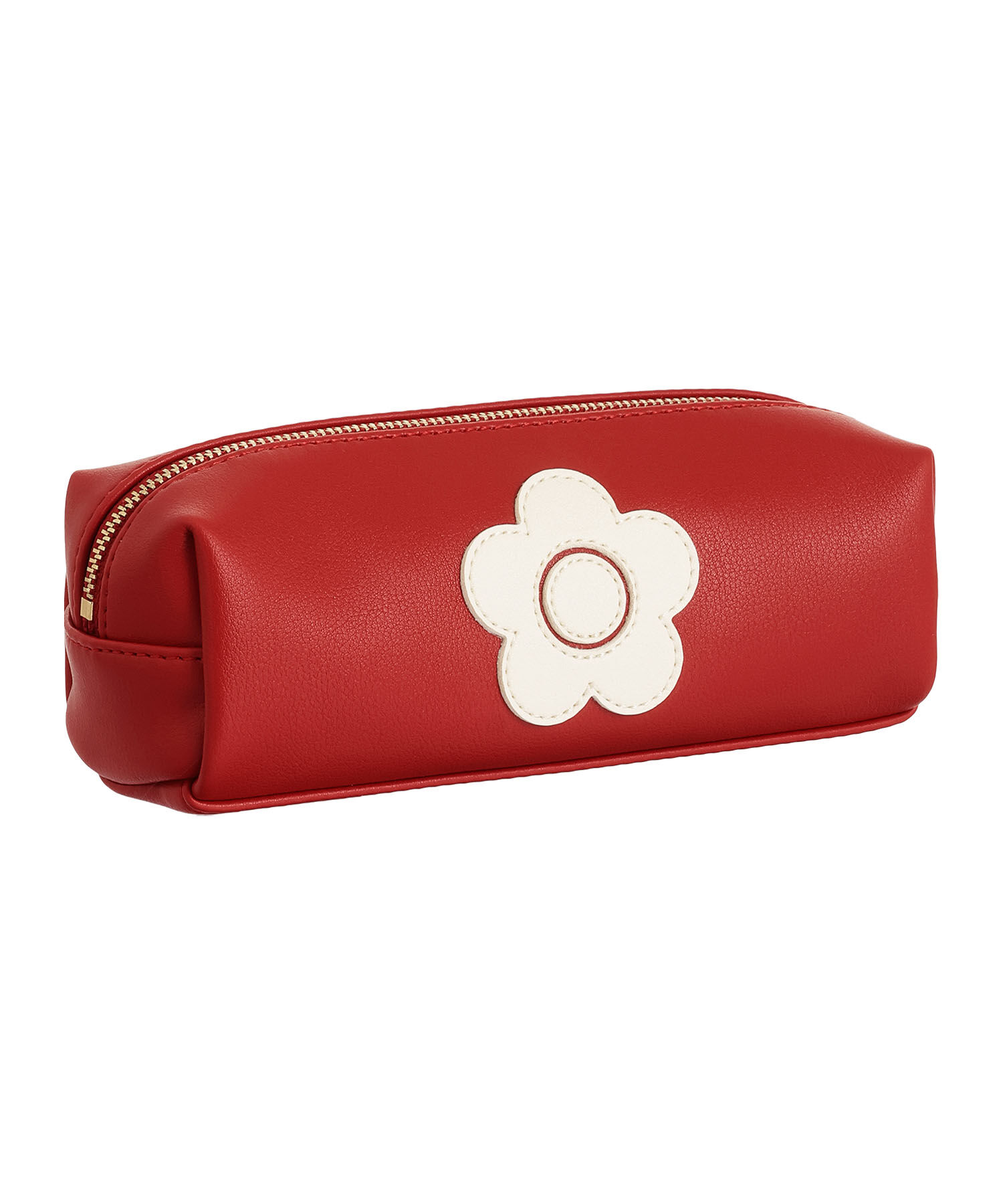 MARY QUANT「レトロロゴパッチ スクエアペンケース」|ポーチ|