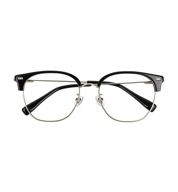  「ウェリントン型 メガネ│大きめ 小顔効果 ビッグシェイプ｜ レンズ交換券付」|メガネ|