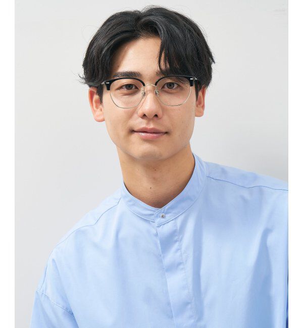  「ウェリントン型 メガネ│大きめ 小顔効果 ビッグシェイプ｜ レンズ交換券付」|メガネ|