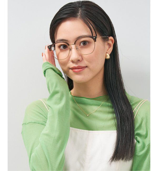  「ウェリントン型 メガネ│大きめ 小顔効果 ビッグシェイプ｜ レンズ交換券付」|メガネ|