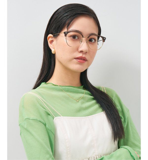  「ウェリントン型 メガネ│大きめ 小顔効果 ビッグシェイプ｜ レンズ交換券付」|メガネ|