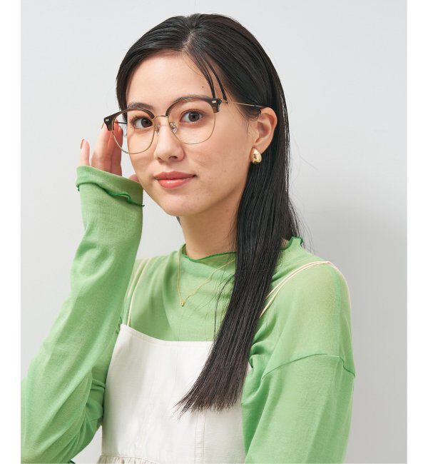  「ウェリントン型 メガネ│大きめ 小顔効果 ビッグシェイプ｜ レンズ交換券付」|メガネ|