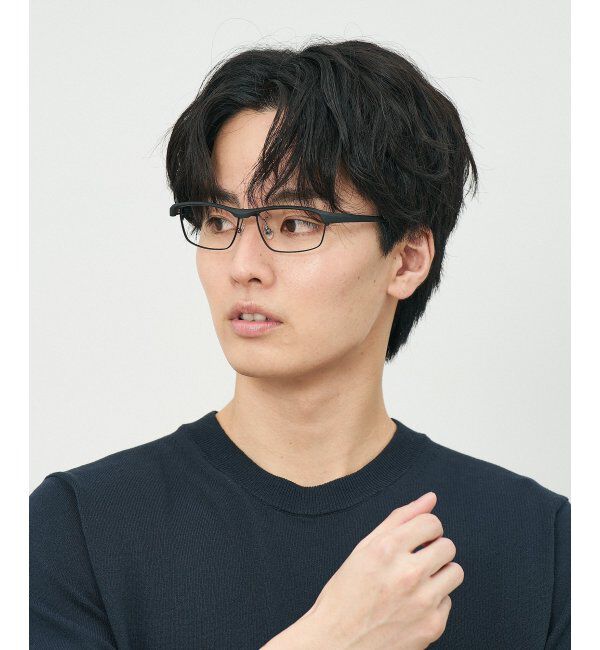  「ウェリントン型 メガネ(跳ね上げ式) ズレ落ち防止 伊達メガネ 度付きメガネ ｜FLIP UP  レンズ交換券付」|メガネ|