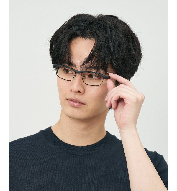  「ウェリントン型 メガネ(跳ね上げ式) ズレ落ち防止 伊達メガネ 度付きメガネ ｜FLIP UP  レンズ交換券付」|メガネ|