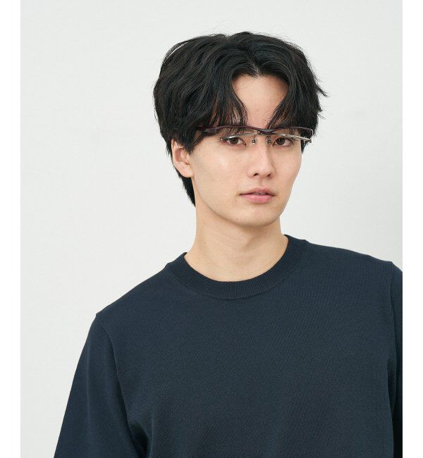  「ウェリントン型 メガネ(跳ね上げ式) ズレ落ち防止 伊達メガネ 度付きメガネ ｜FLIP UP  レンズ交換券付」|メガネ|