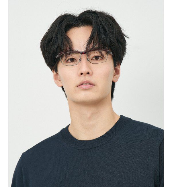  「ウェリントン型 メガネ(跳ね上げ式) ズレ落ち防止 伊達メガネ 度付きメガネ ｜FLIP UP  レンズ交換券付」|メガネ|